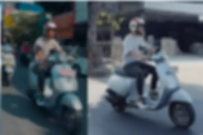 Vespa LX 125 dipakai Gibran keliling Solo.