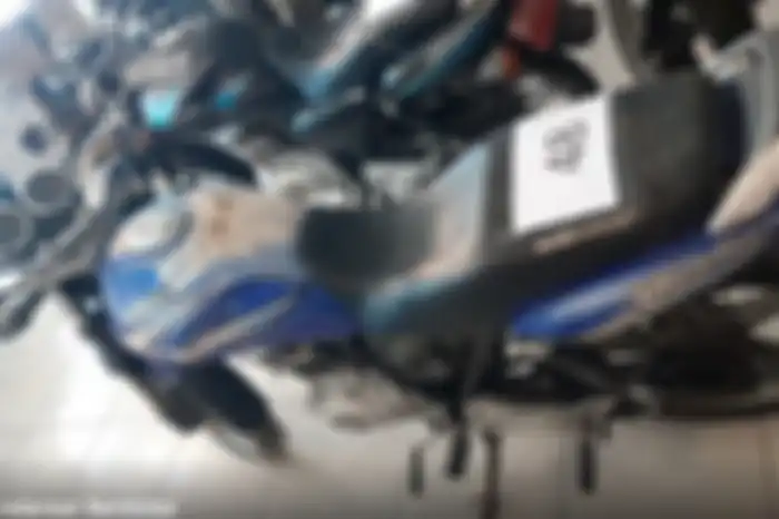 Kondisi Suzuki Thunder yang dilelang KPKNL Padang.