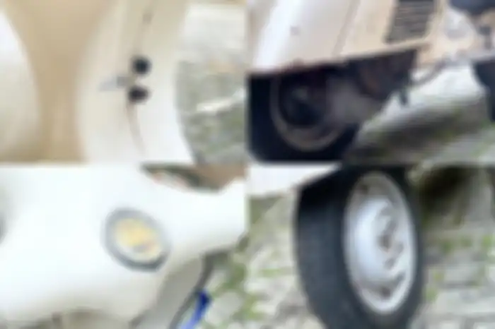 Detail Vespa Darling 50S milik mendiang Babe Cabita yang dilelang sang istri.