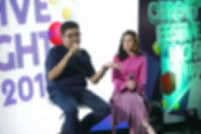 Aryo PR Managaer Oppo Indonesia dan Vanesha Prescilla Brand Ambasador Oppo