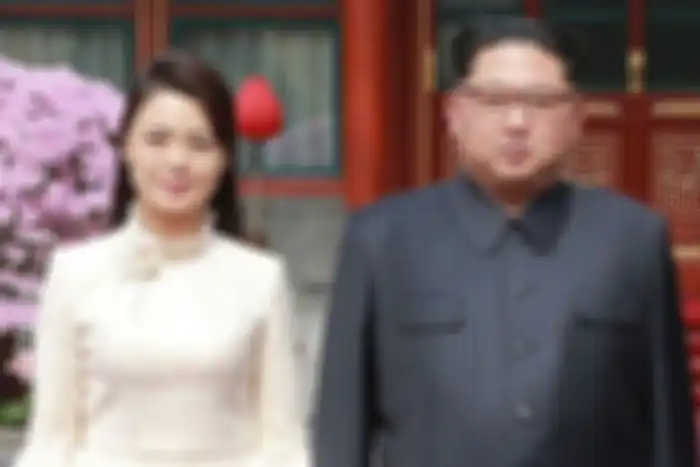 Kim Jong Un dan Ri Sol Ju.