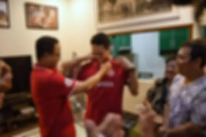 Tampak dapur dan ruang makan dari rumah Jojo