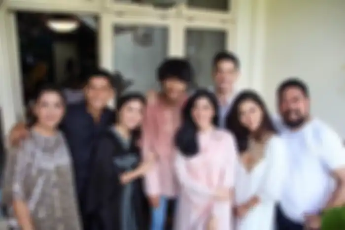Jamal Mirdad dan Lydia Kandou merayakan Idul Fitri bersama.