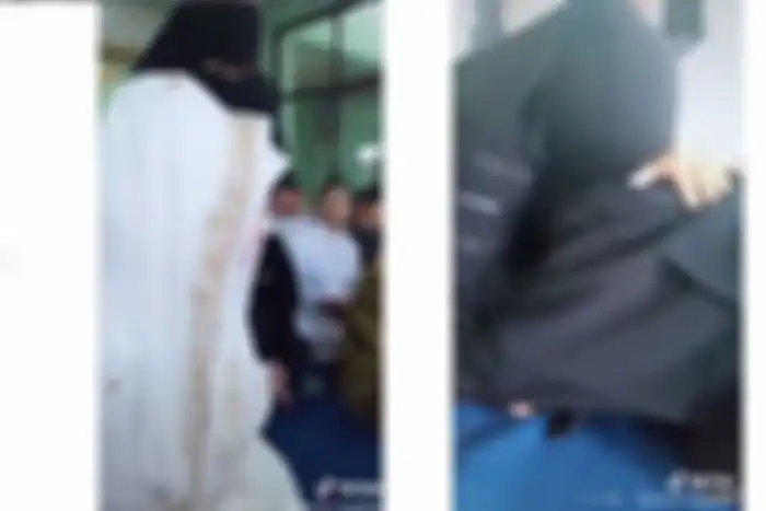 Momen haru istri pertama dan calon istri suaminya.