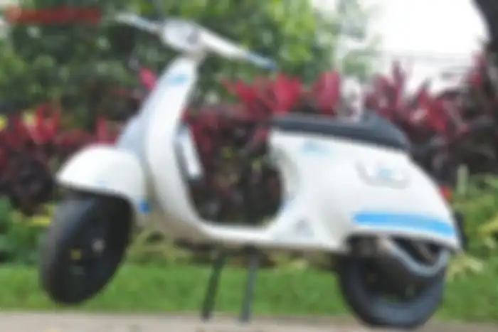 Vespa PTS 90 Smallframe tampil ala racing look, garapan A15 Engineering