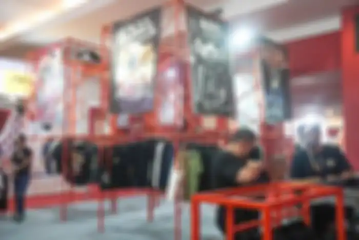 Booth Von Dutch di Hall C, Area Jakarta International Expo Kemayoran tempat penyelenggaran IIMS 2022.