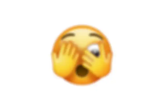 emoji wajah mengintip