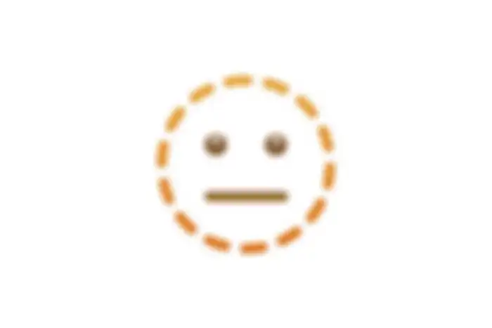 Emoji wajah titik titik 