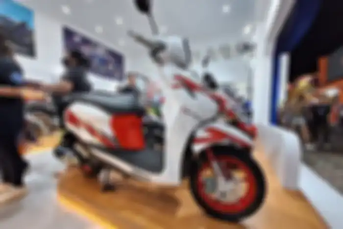 Modifikasi motor Yamaha Fazzioo di PRJ berbalut spare part KYTA bisa dibawa pulang.