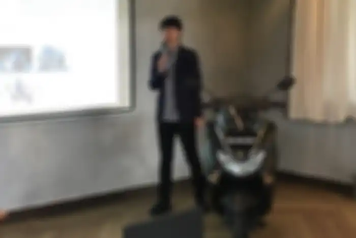 Desainer Suzuki Burgman Street 125 EX, Matsuzawa Shuji selaku Assistant Manager Styling Design Group Motorcycle Marketing & Planning Dept. Suzuki Motor Corporation.