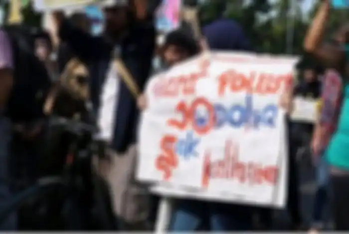 Poster lucu demo mahasiswa