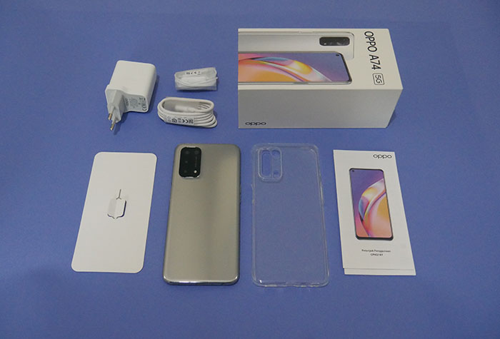 isi kotak Oppo A74 5G