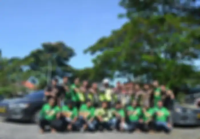 Didukung oleh Polrestabes Surabaya yang menyuarakan safety riding.