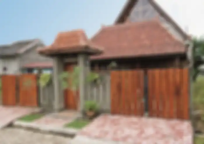 Padukan desain pagar dan gapura.