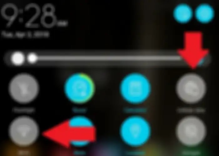 Nonaktifkan Wi-fi dan paket data