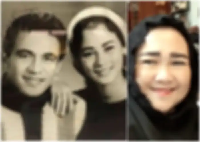 Potret Dicky Suprapto dengan Suzanna (kiri) dan Rachmawati Soekarnoputri (kanan)