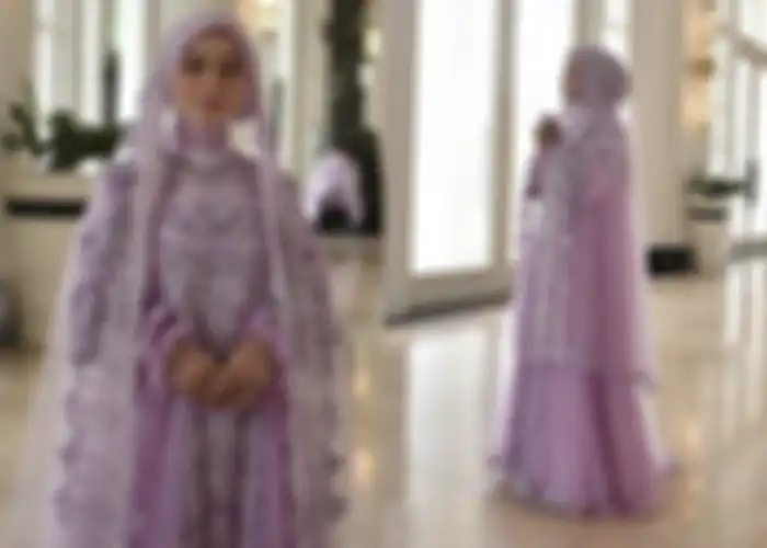 Baju pengajian pernikahan Lesti Kejora