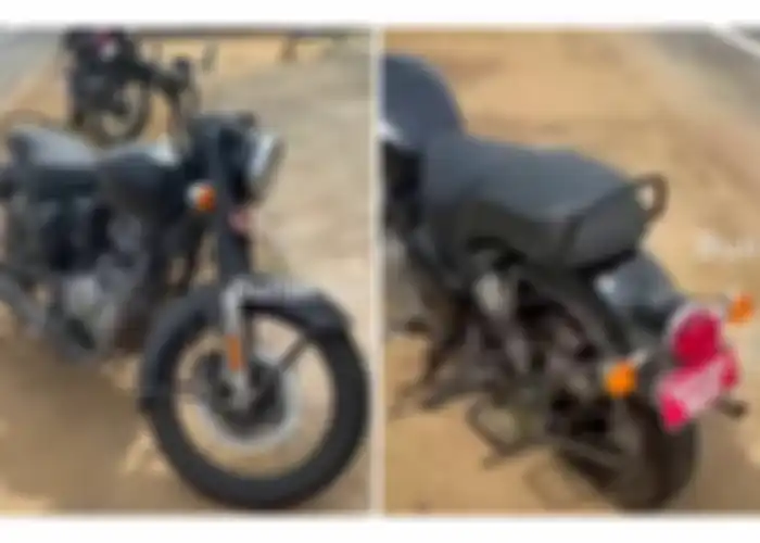 Spy Shot Motor Baru Royal Enfield Bullet 350, penampilan depan dan belakang motor mirip motor jadul