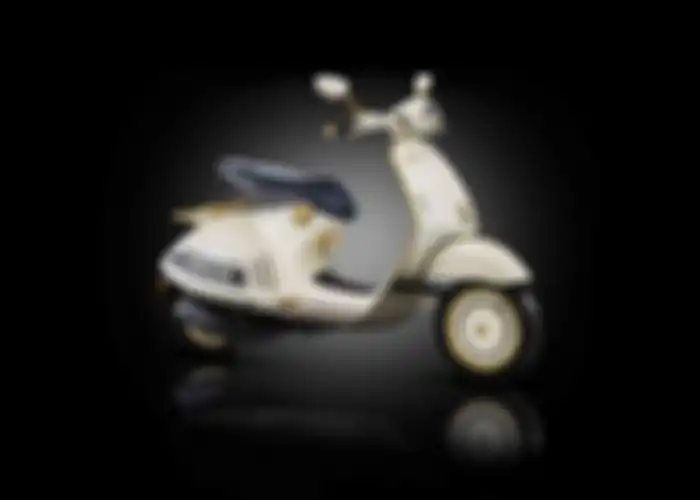 Ilustrasi motor Vespa 946 Christian Dior.