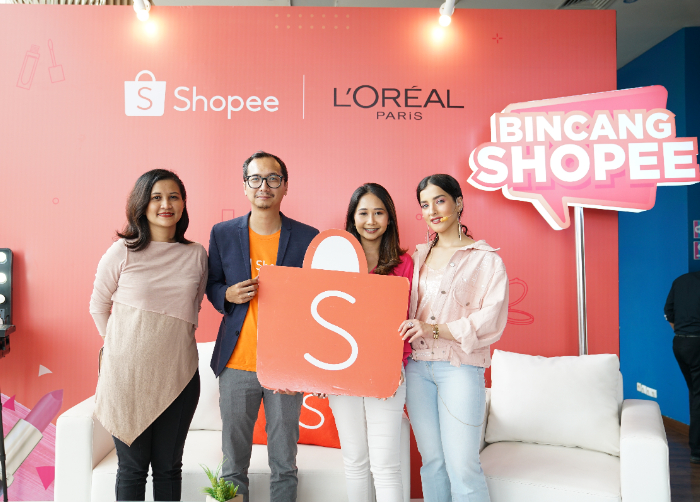 Acara peluncuran L'Oreal x Tasya Farasya Set dan BincangShopee Beauty Bootcamp pada 13 Februari 2019