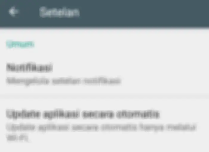 Pilih update aplikasi secara otomatis