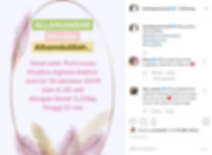 Unggahan instagram Kartika Putri