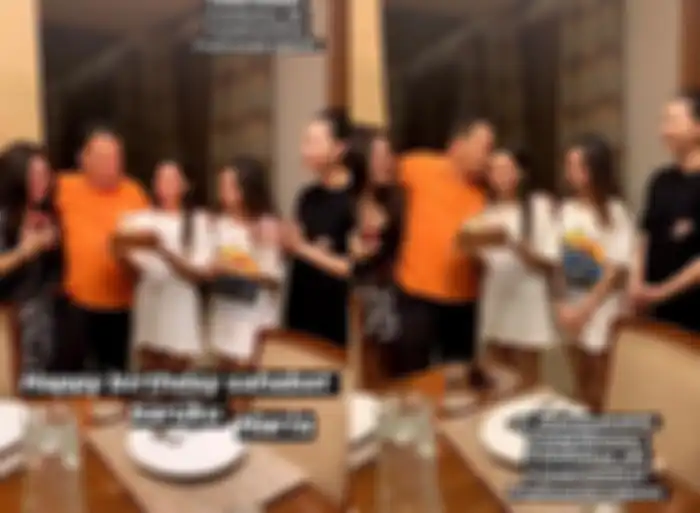 Unggahan instastory Sarita Abdul Mukti saat rayakan ulang tahun Faisal Harris