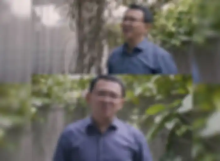 Taman yang ada di rumah Ahok