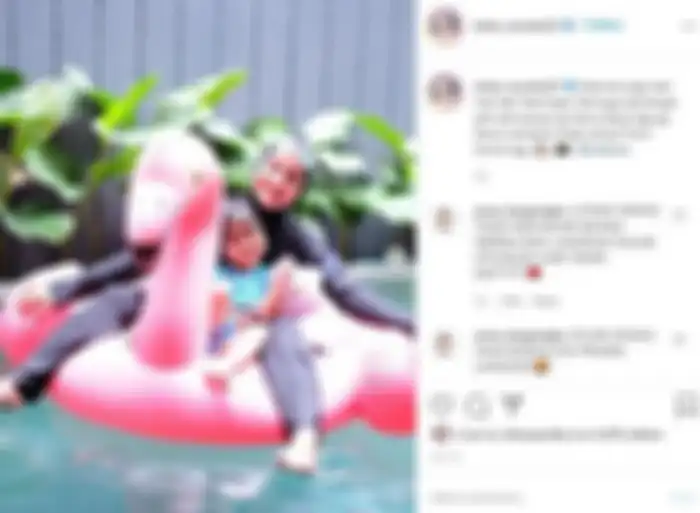 Intan Nuraini dan buah hatinya