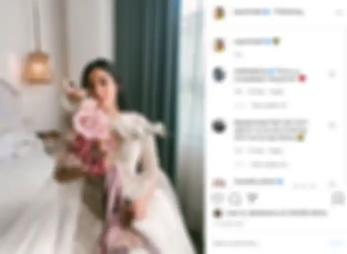 Naysilla Mirdad gunakan gaun bak pengantin