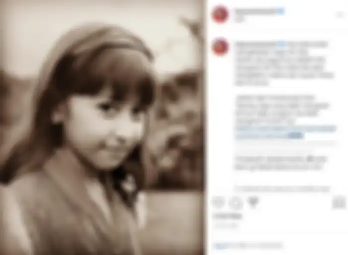 Foto masa kecil Annisa Trihapsari