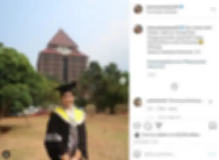 Jessica Anastasya mendapat gelar sarjana