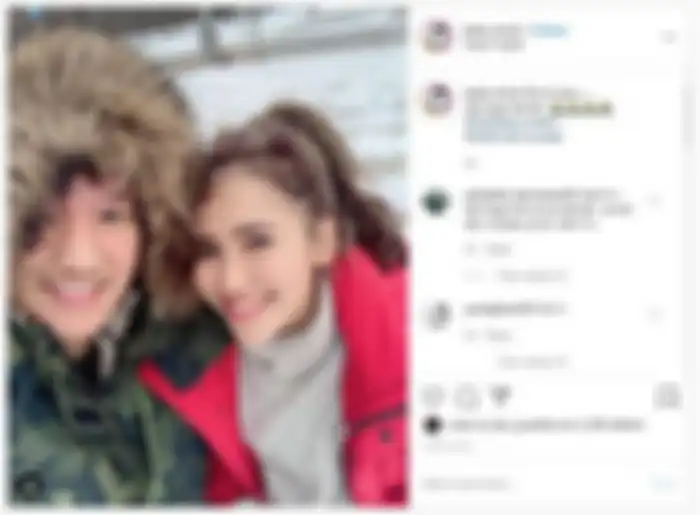 Ayu Ting Ting bersama Koko