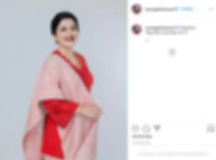 Penampilan Kahiyang Ayu dengan makeup bold di perayaan HUT RI ke-76