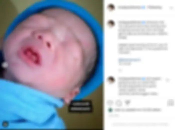 Foto Kellen saat bayi yang diunggah KD