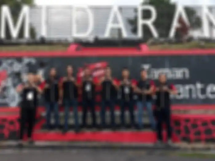Meet and Greet bikers BMC Sanggau dengan Slank berlangsung meriah.