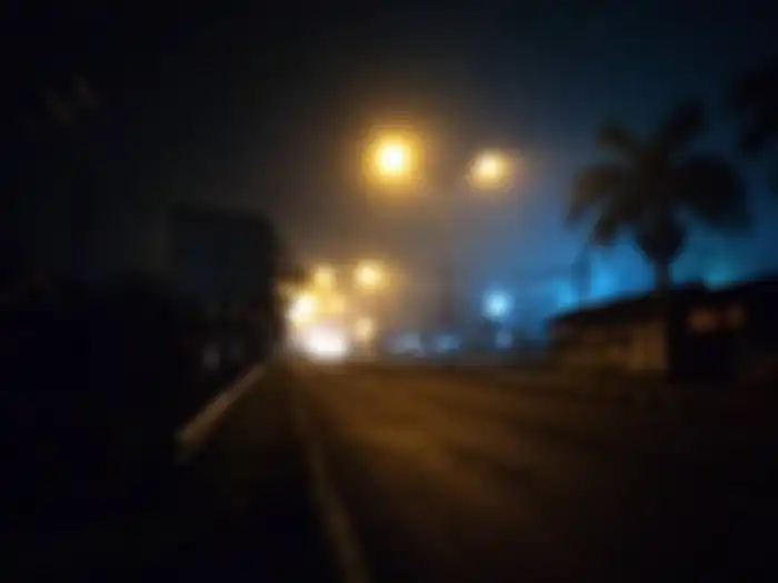 boyolali berkabut di malam hari