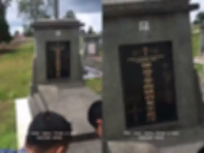 Makam Ayah Ahok, Tjung Kim Nam