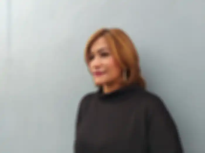 Mega Makcik saat ditemui Grid.ID di kawasan Tendean, Jakarta Selatan, Senin (29/4/2019).