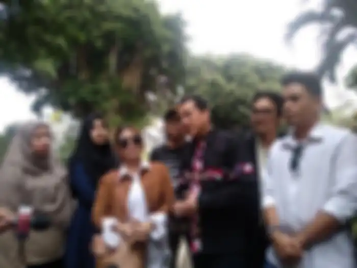 Astrid QQ Production saat dijumpai Grid.ID di Polda Metro Jaya, Jakarta Selatan, Jumat (13/9/2019).