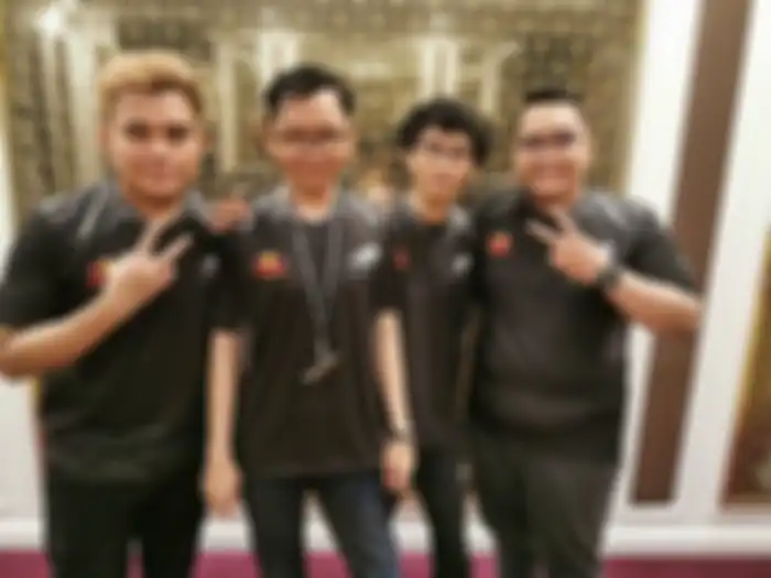 Aerowolf tim PUBG PC, (kiri ke kanan: RDK - IkyAr - Katou - Exagon)