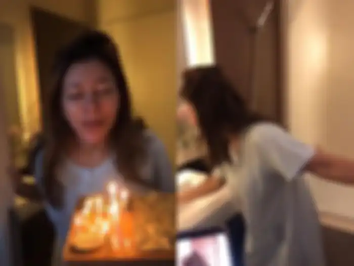 Nurbaeny Janah mendapat surprise ulang tahun dari putranya