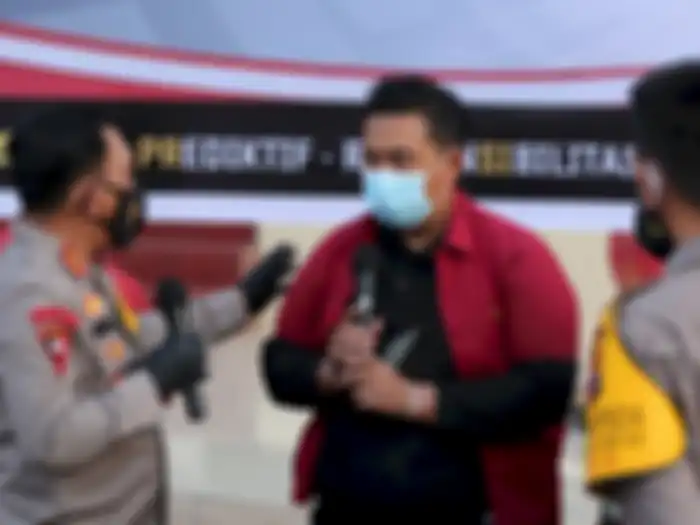 Picandi Mosko Business Manager Laboratorium Kimia Farma untuk wilayah Medan yang ditangkap Polda Sumatera Utara.