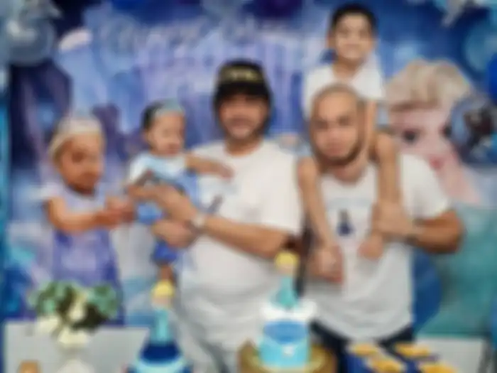 Momen kebersamaan Bubu dan keluarganya.