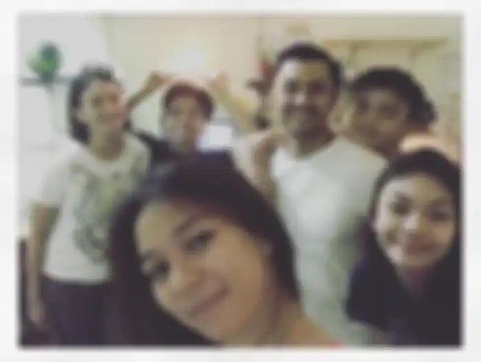 Amanda selfie saat ulang tahun Luther
