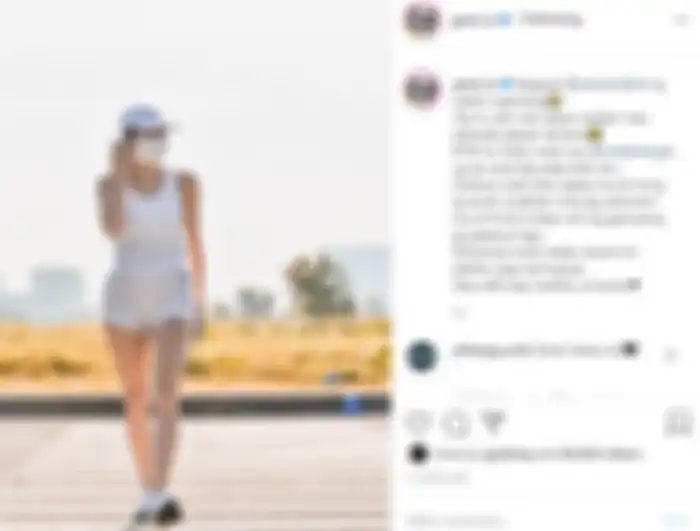 Gisella Anastasia membagikan potret seksinya saat melakukan aktivitas olahraga.  