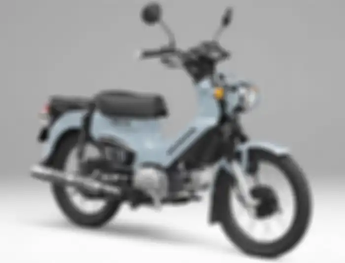 Motor baru bebek trail lampu dikasih pelindung