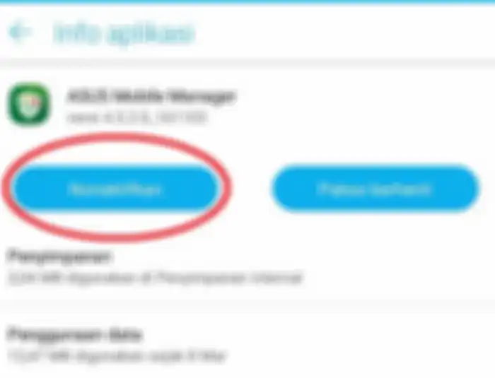 Pilih opsi Nonaktifkan