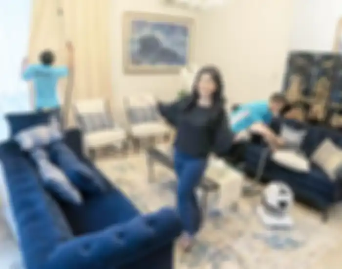 Ruang tamu milik Annisa Pohan
