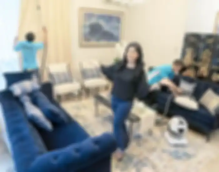 Ruang tamu milik Annisa Pohan